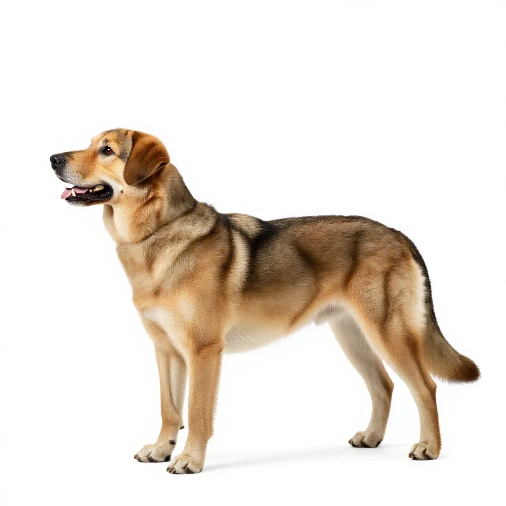 Guide dog isolated on a white background