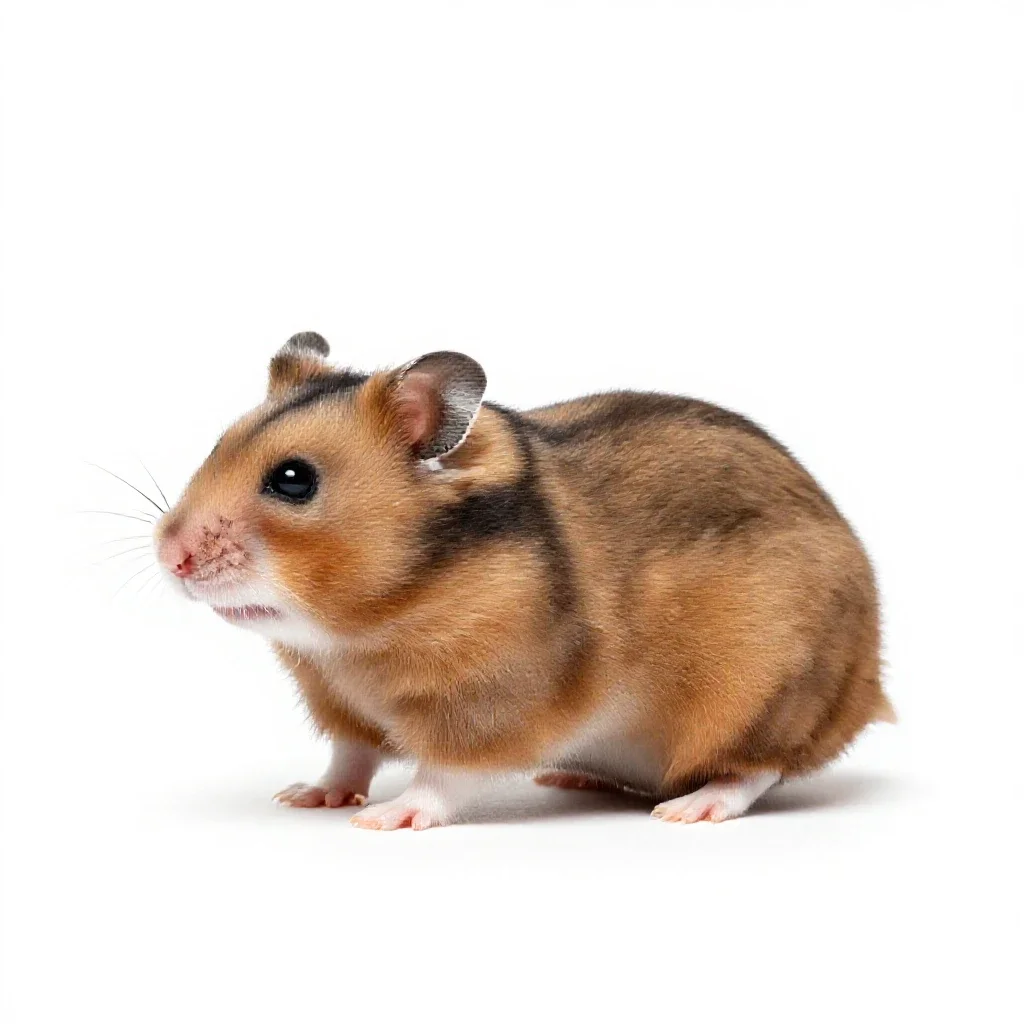 Hamster isolated on a white background