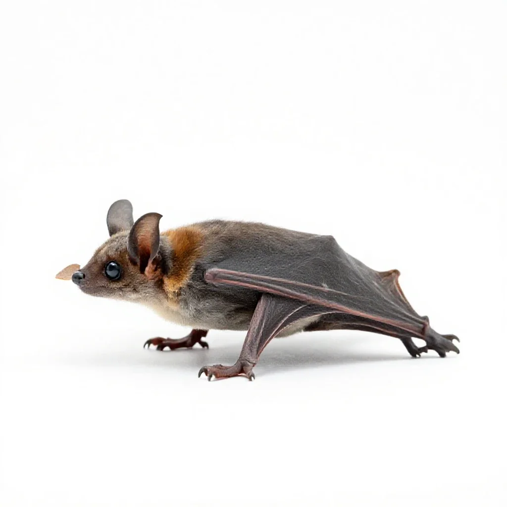 Horseshoe bat isolated on a white background