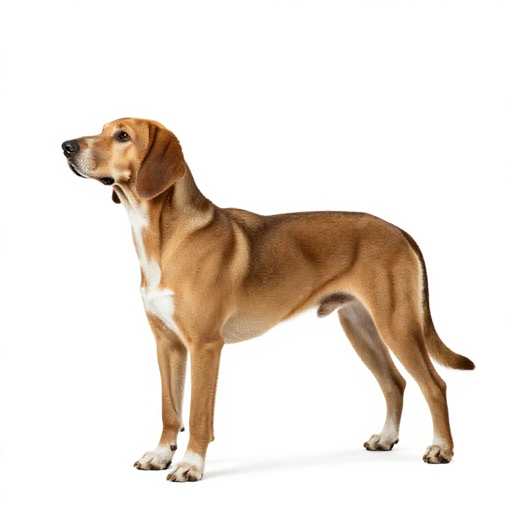 Hound isolated on a white background