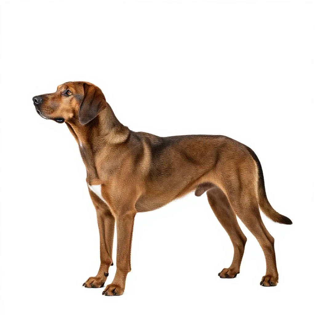 Hunting dog isolated on a white background