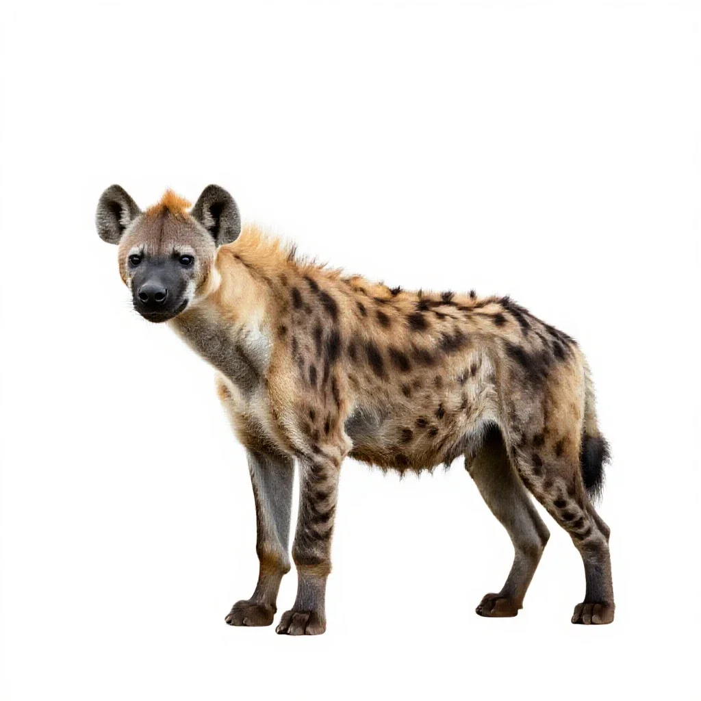 Hyena isolated on a white background
