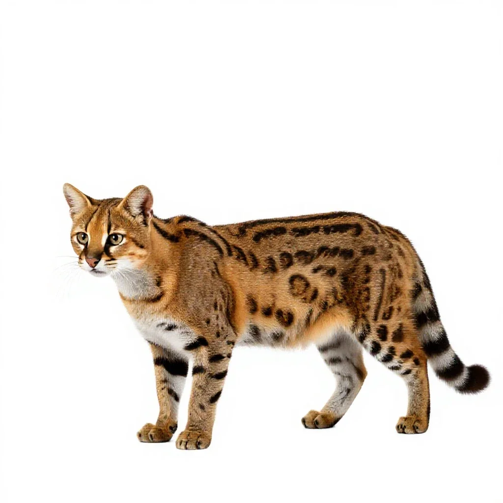 Jaguarundi isolated on a white background