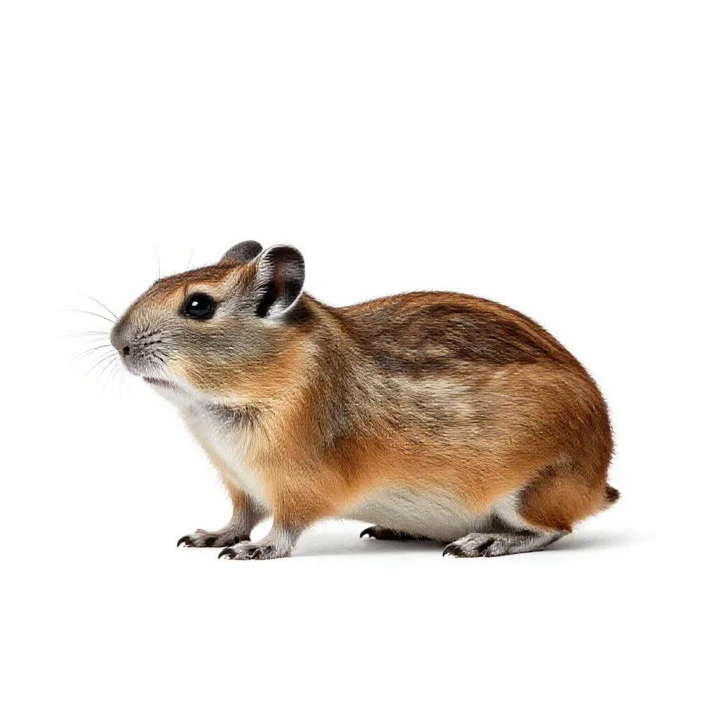 Jerboa isolated on a white background