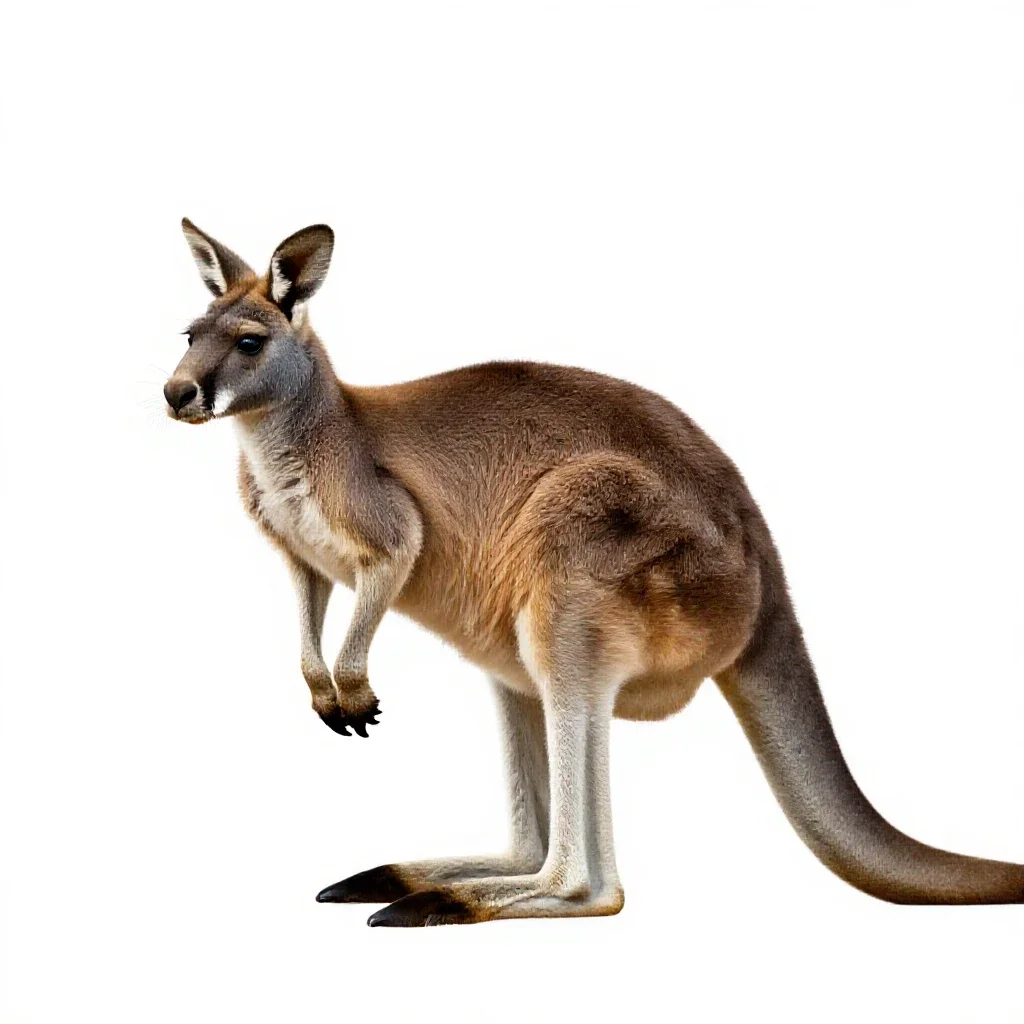 Kangaroo mouse isolated on a white background
