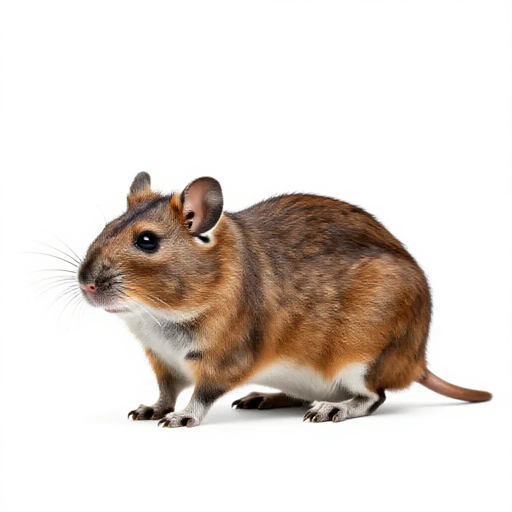 Kangaroo rat isolated on a white background