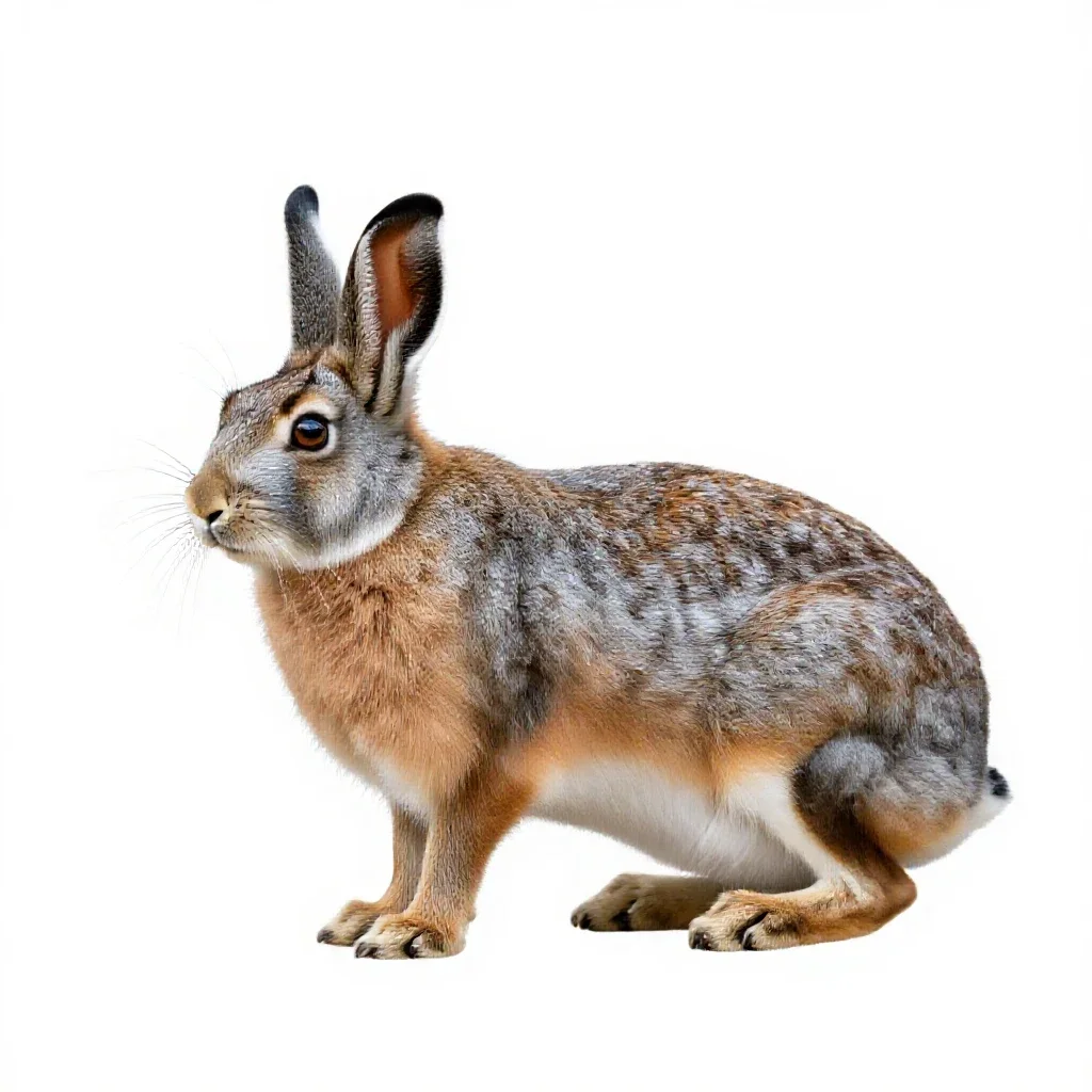 Lagomorph isolated on a white background