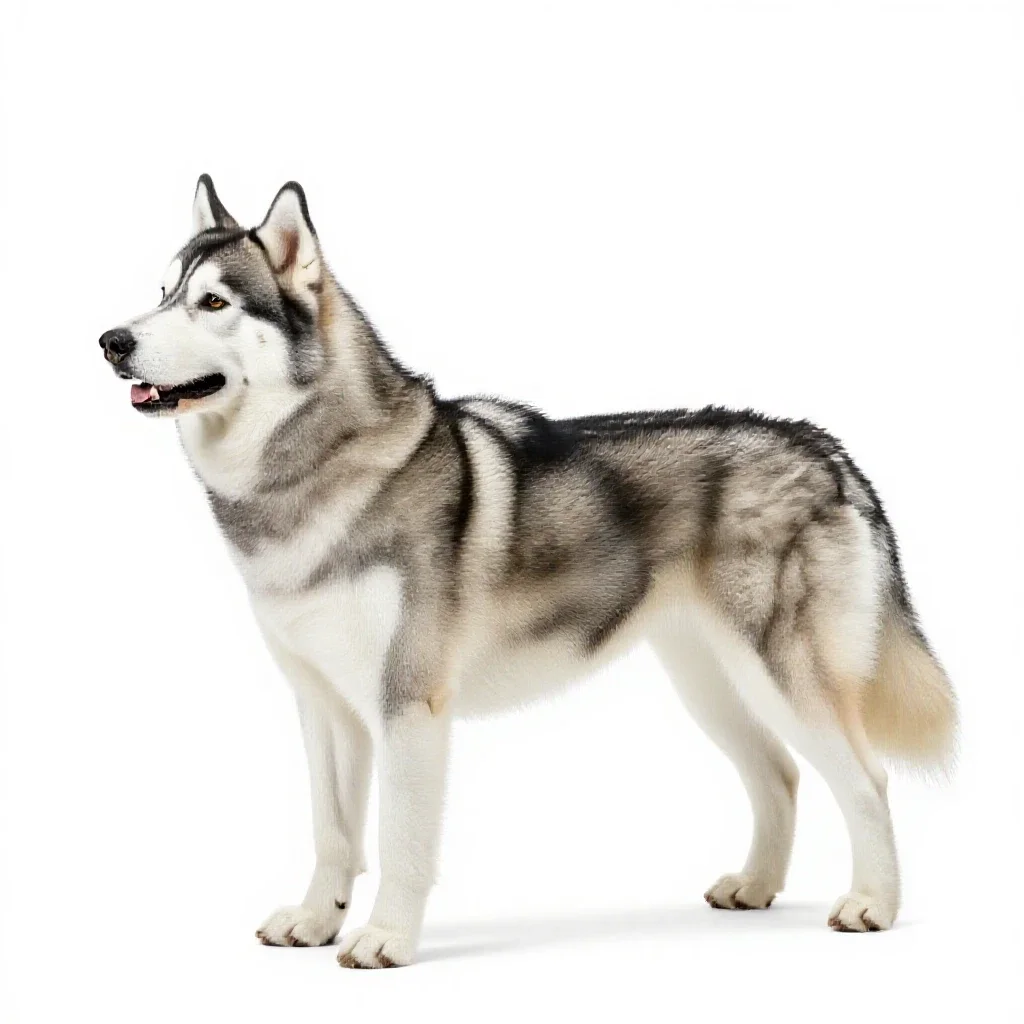 Malamute isolated on a white background