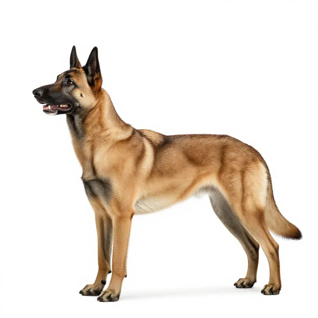 Malinois isolated on a white background