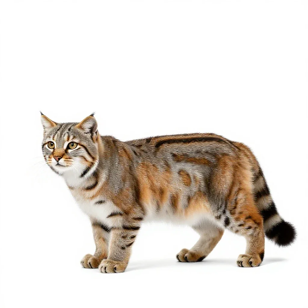 Manul isolated on a white background