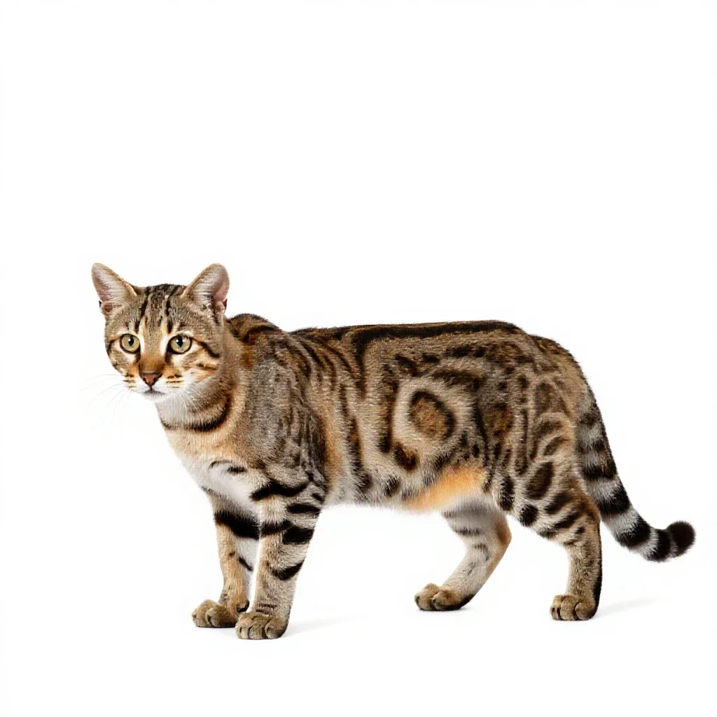 Margay isolated on a white background
