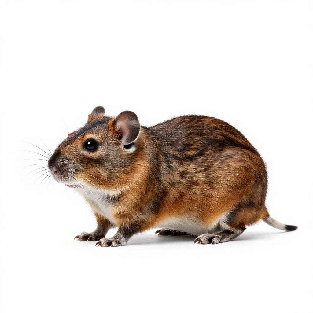 Packrat isolated on a white background