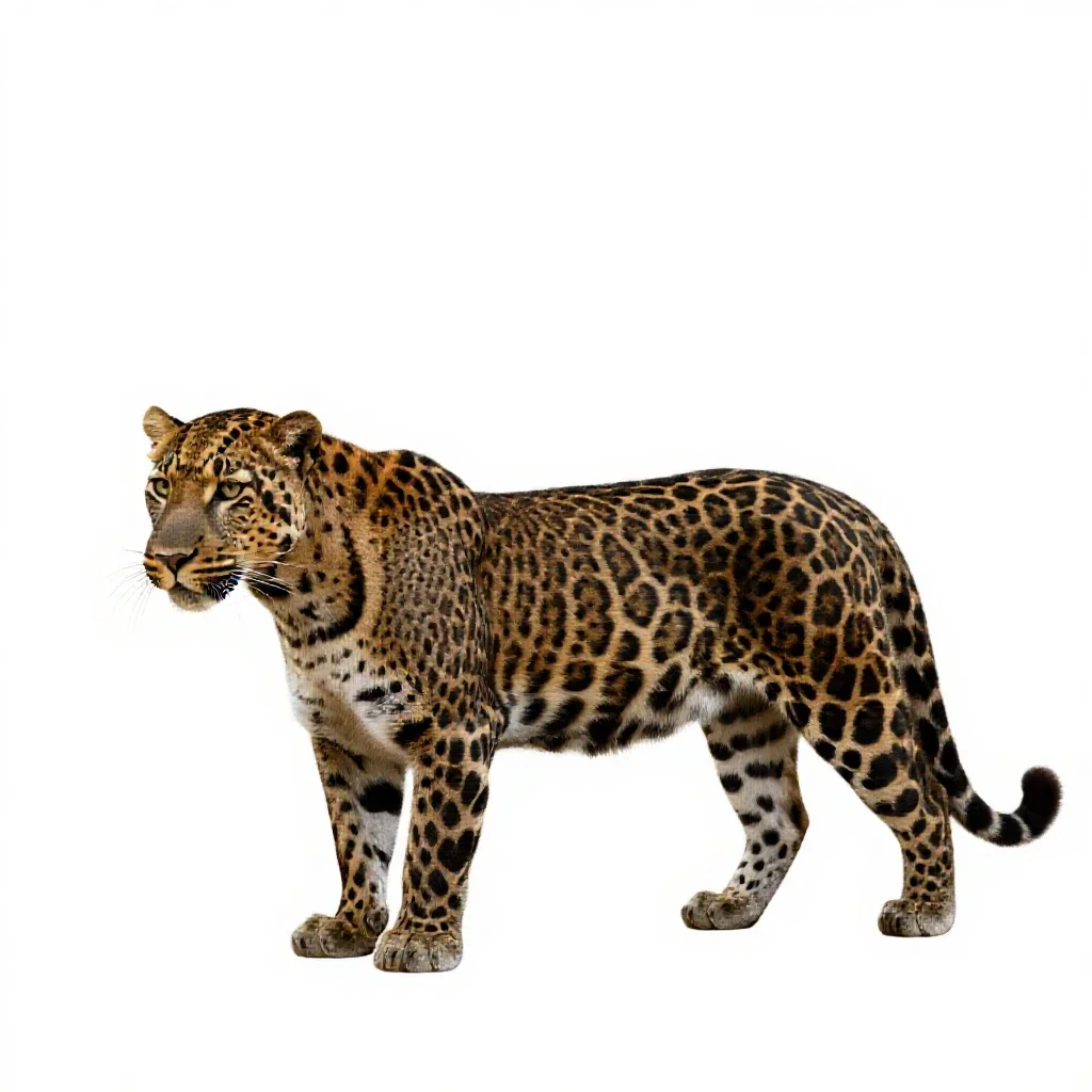 Panther isolated on a white background