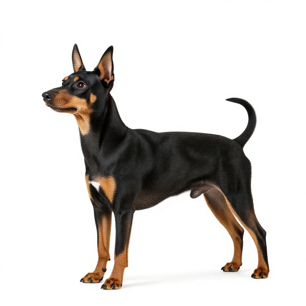 Pinscher isolated on a white background