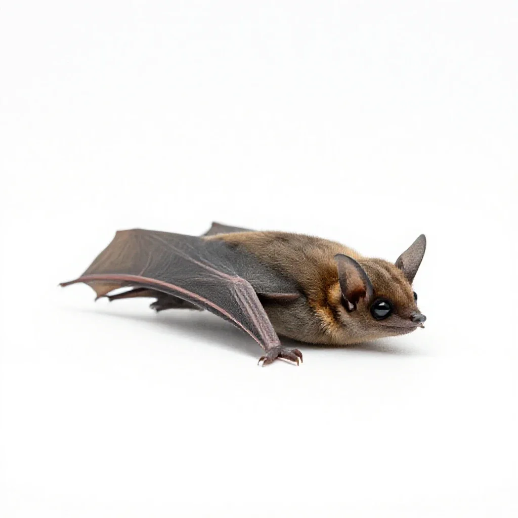 Pipistrelle isolated on a white background