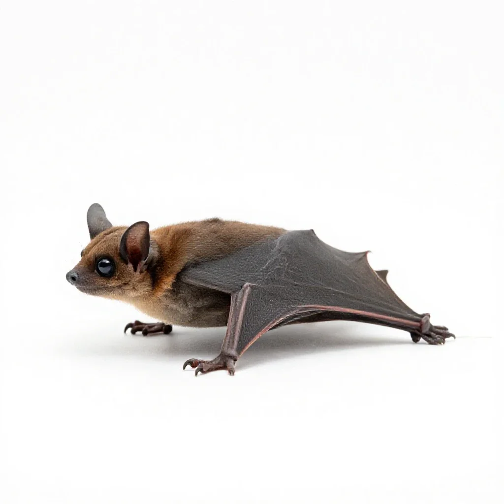 Pocketed bat isolated on a white background