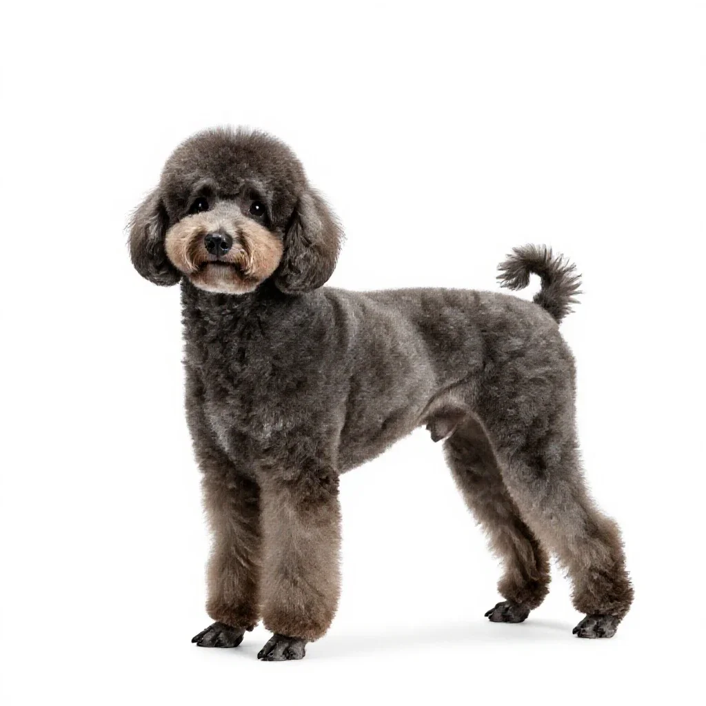Poodle isolated on a white background