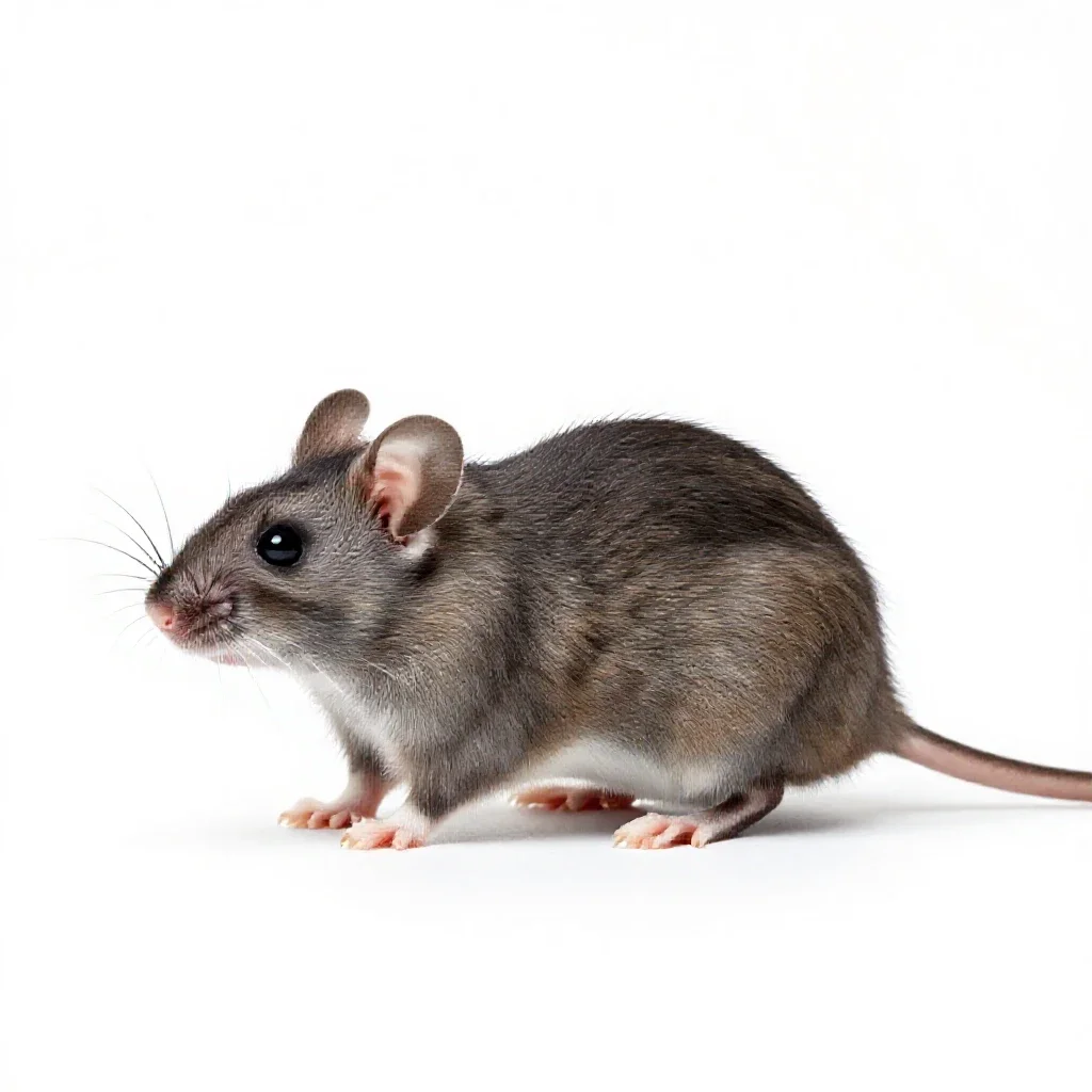 Pygmy mouse isolated on a white background