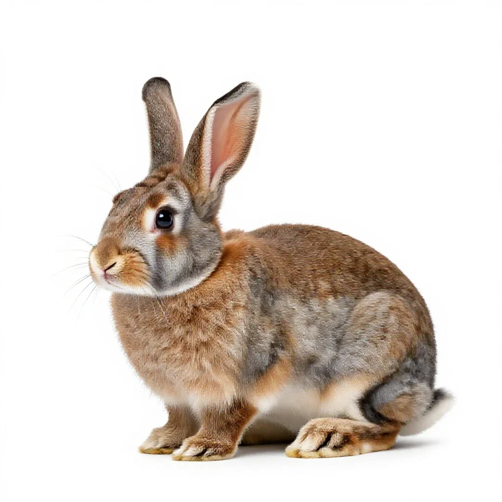 Rabbit ears isolated on a white background