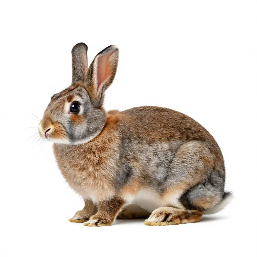 Rabbit isolated on a white background