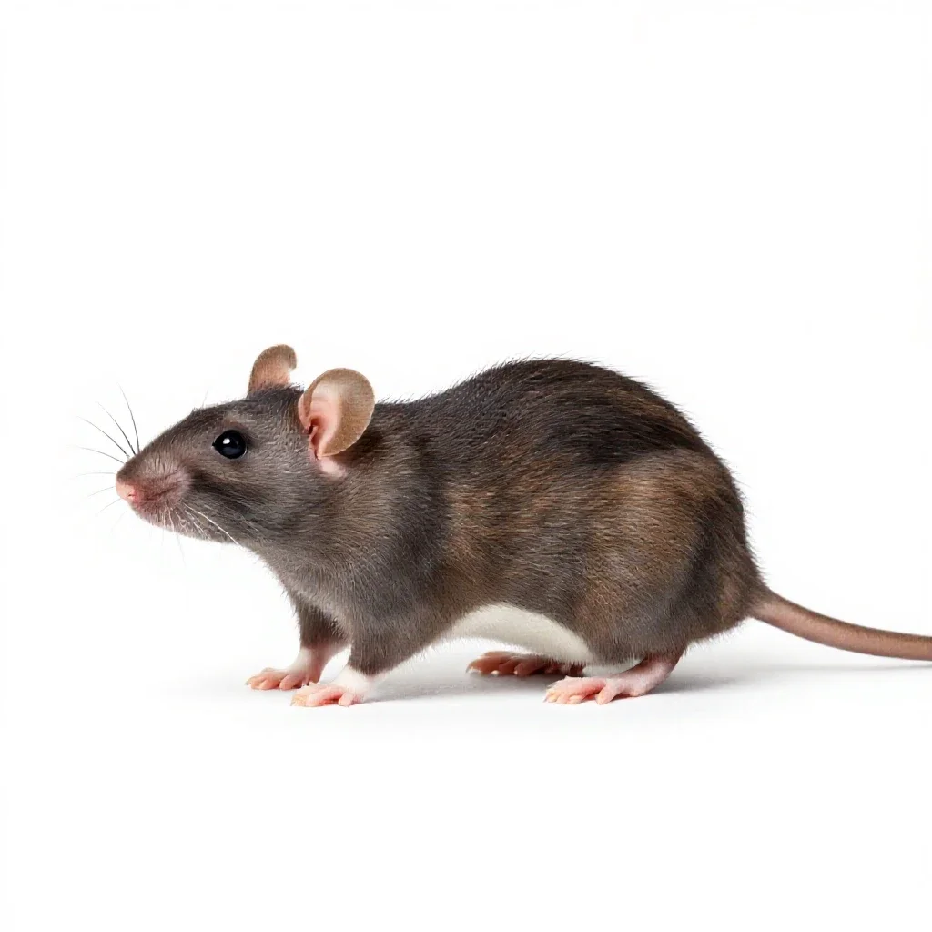 Rat isolated on a white background