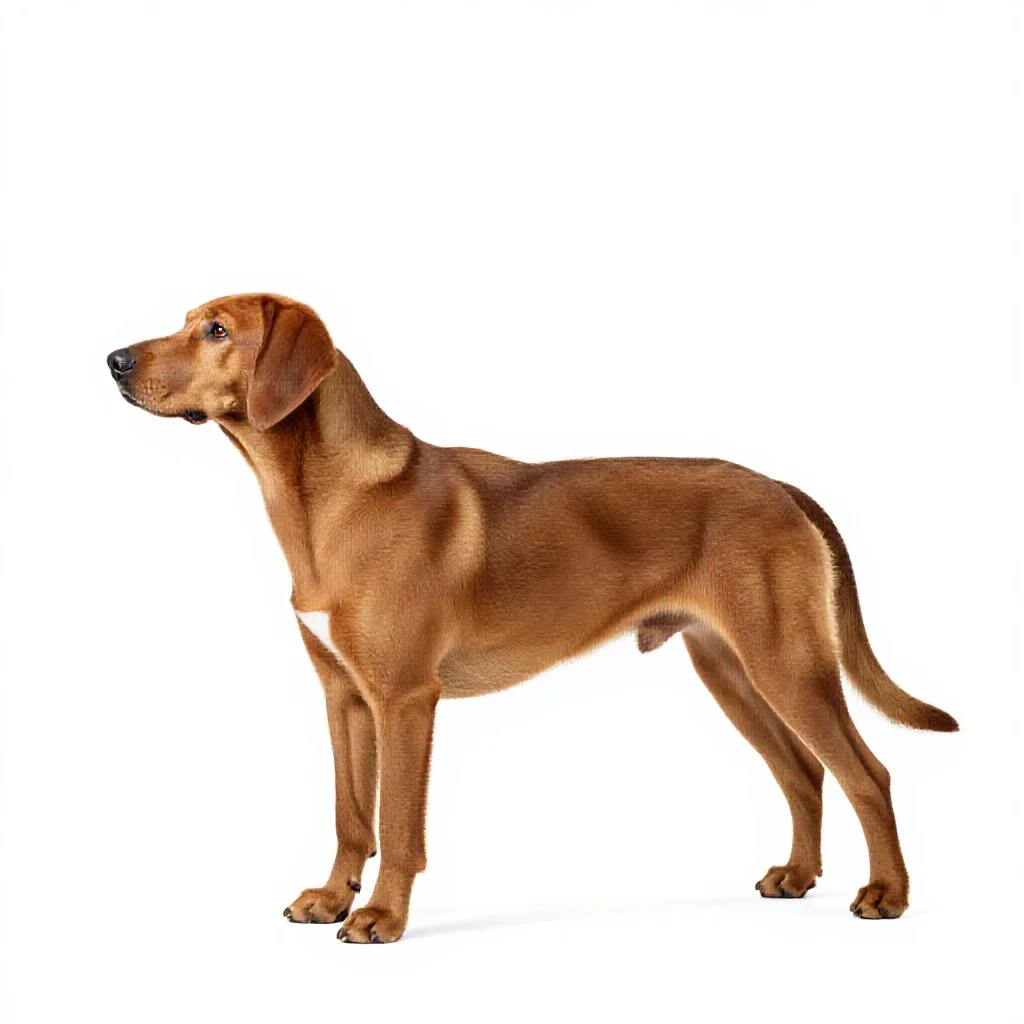 Redbone isolated on a white background