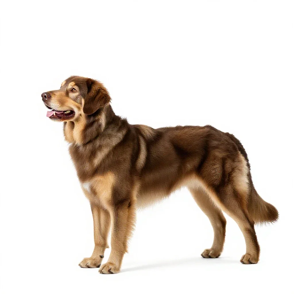 Retriever isolated on a white background