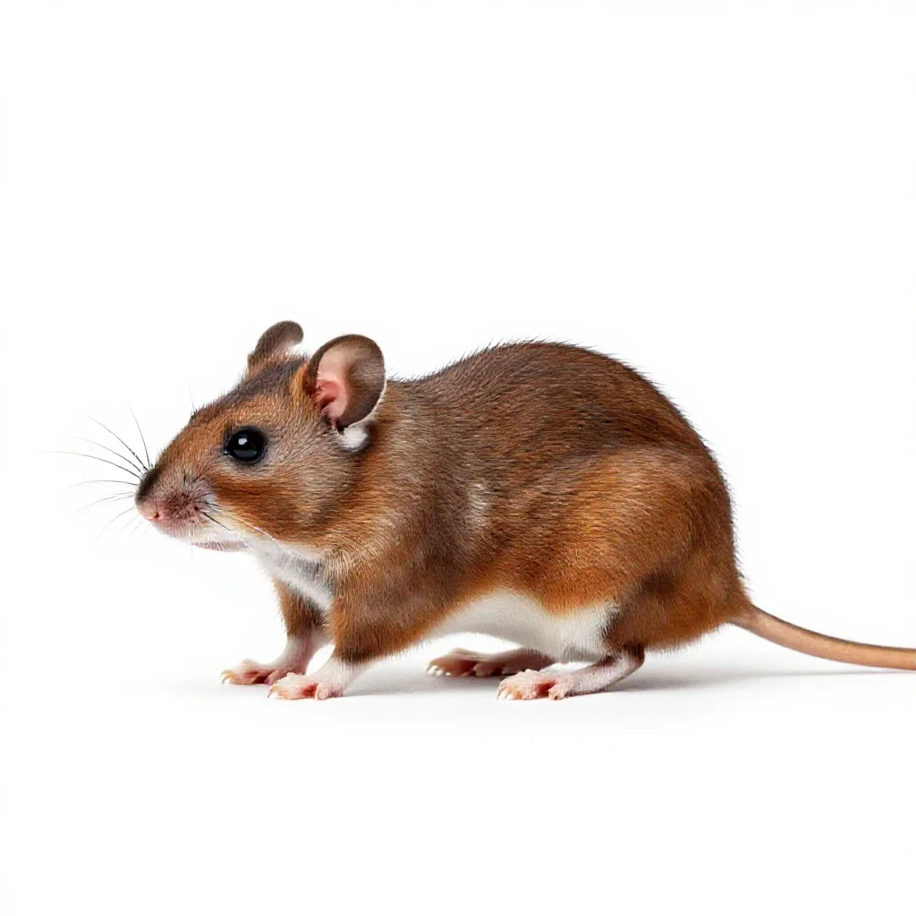 Rodent isolated on a white background