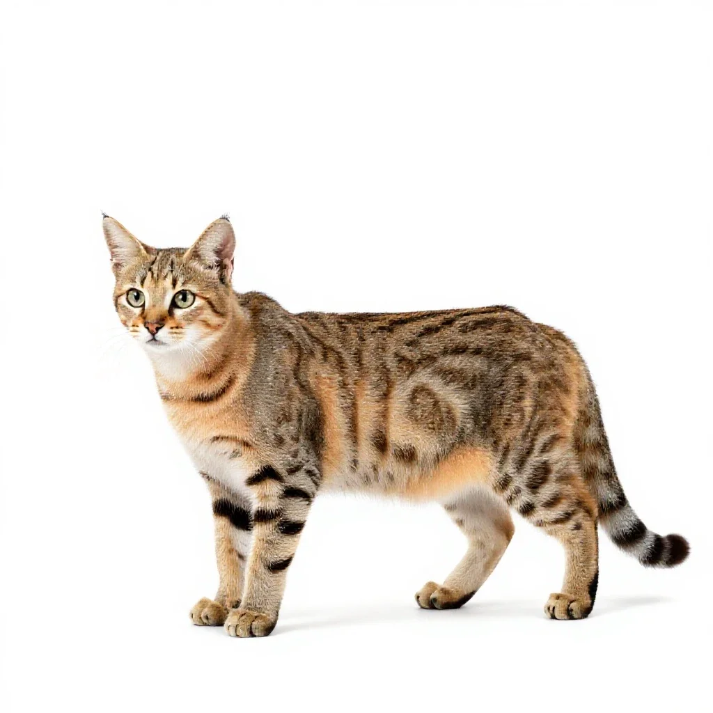 Sand cat isolated on a white background