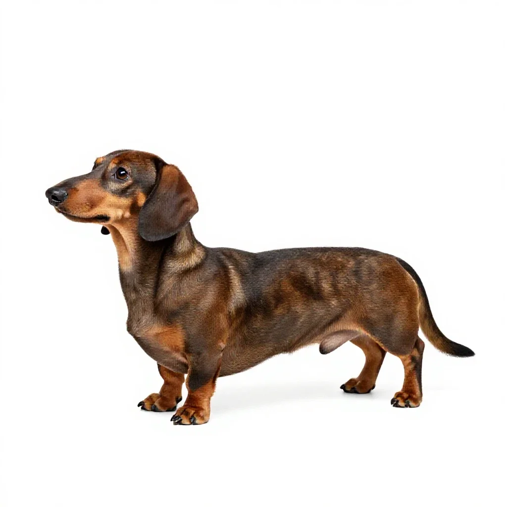 Sausage dog isolated on a white background
