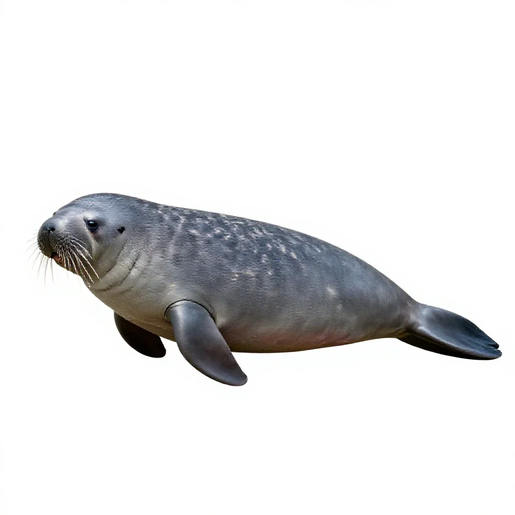 Sea cow isolated on a white background