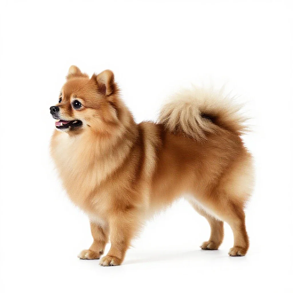 Spitz isolated on a white background