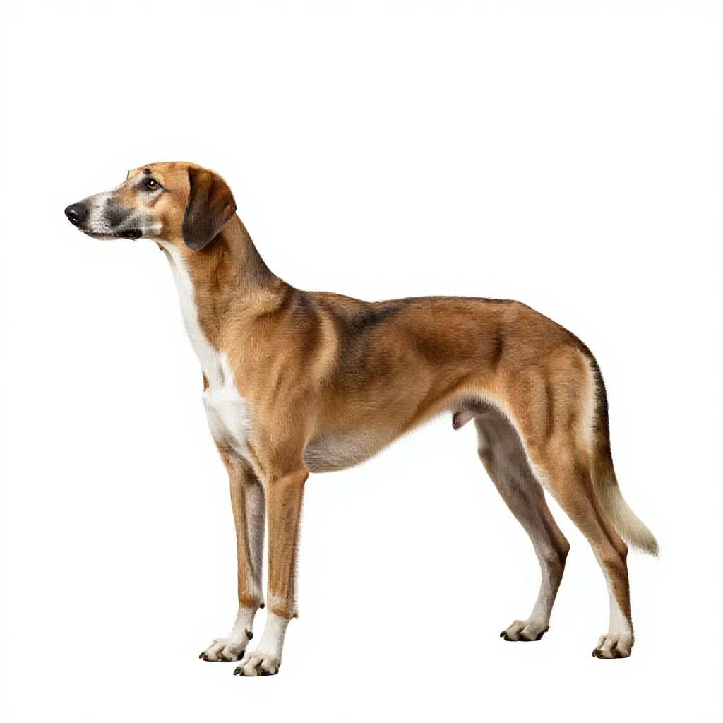 Staghound isolated on a white background