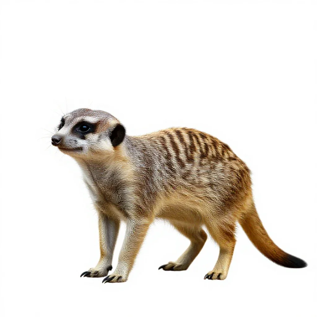 Suricate isolated on a white background