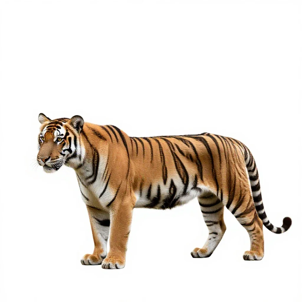 Tiglon isolated on a white background
