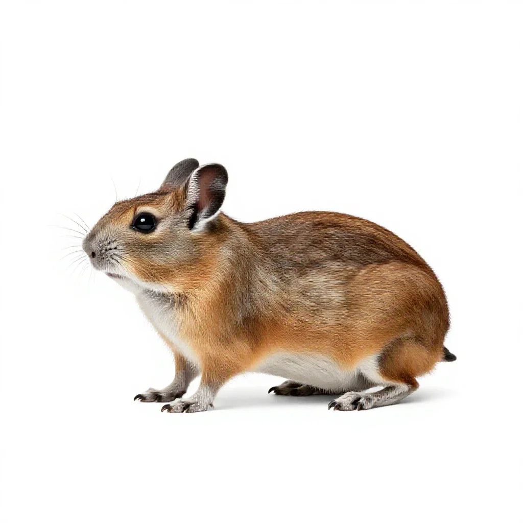 Typical jerboa isolated on a white background