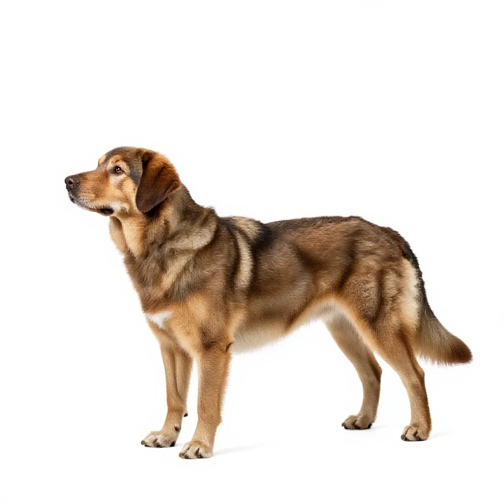 Water dog isolated on a white background