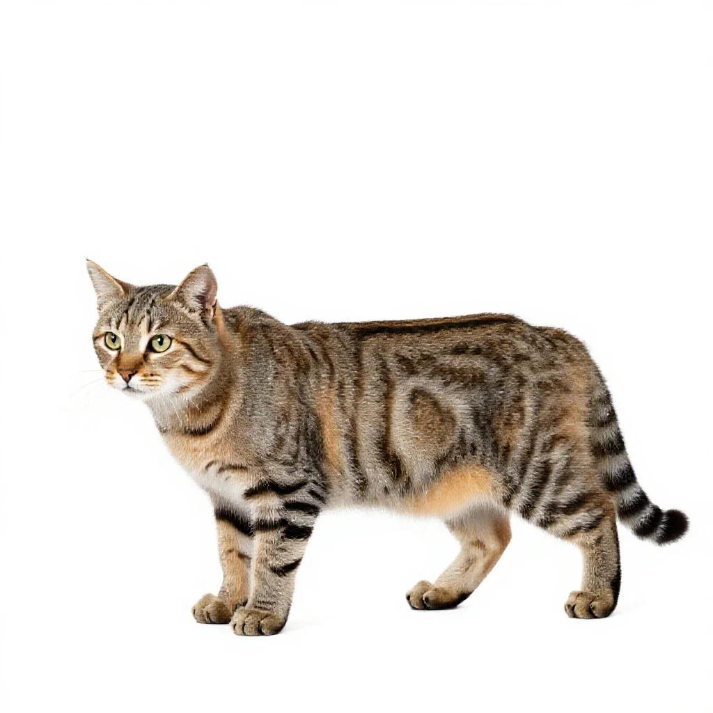 Wildcat isolated on a white background