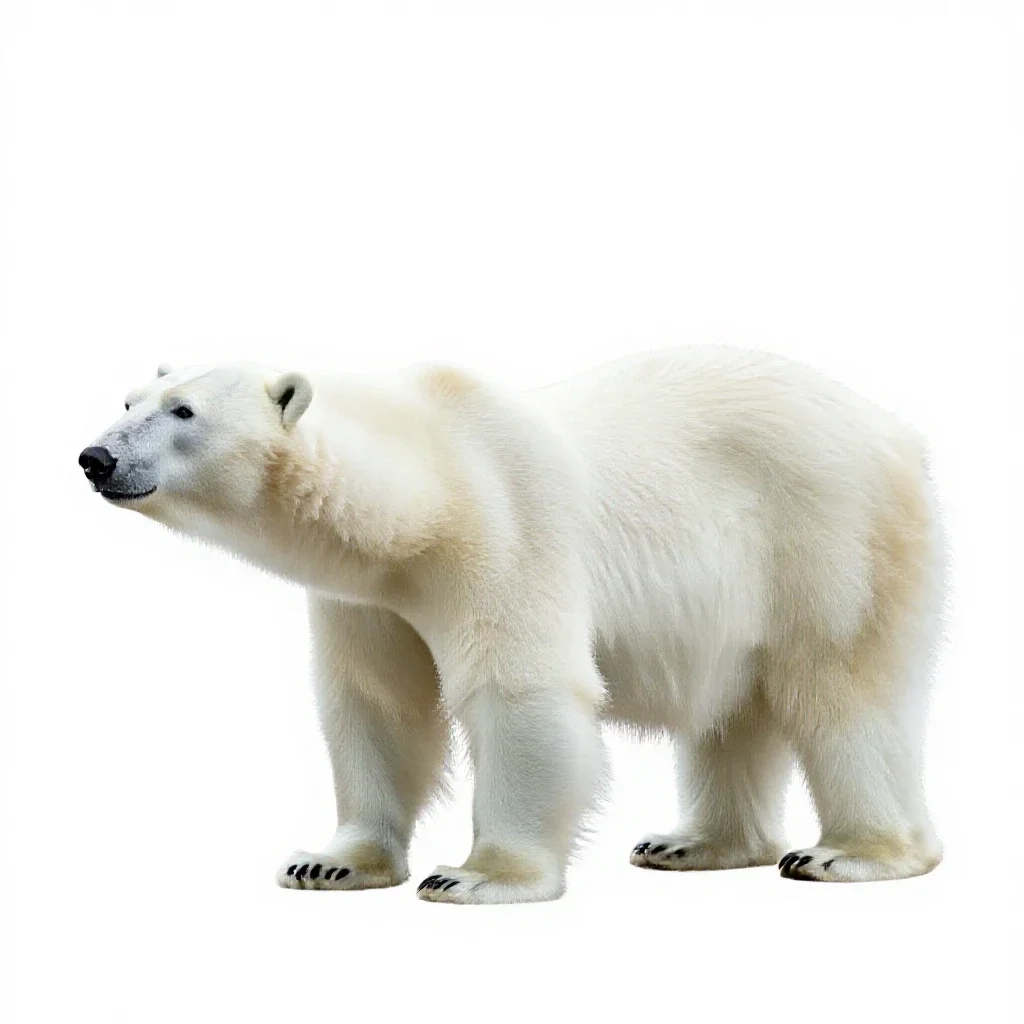 Ice bear isolated on a white background