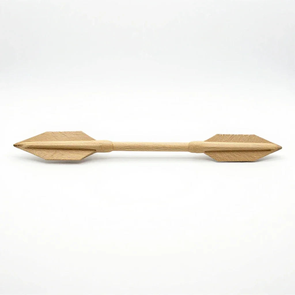 Broad arrow isolated on a white background
