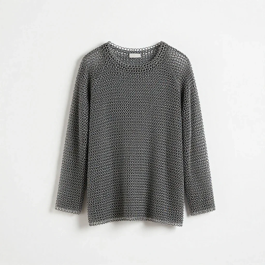 Chain mail isolated on a white background