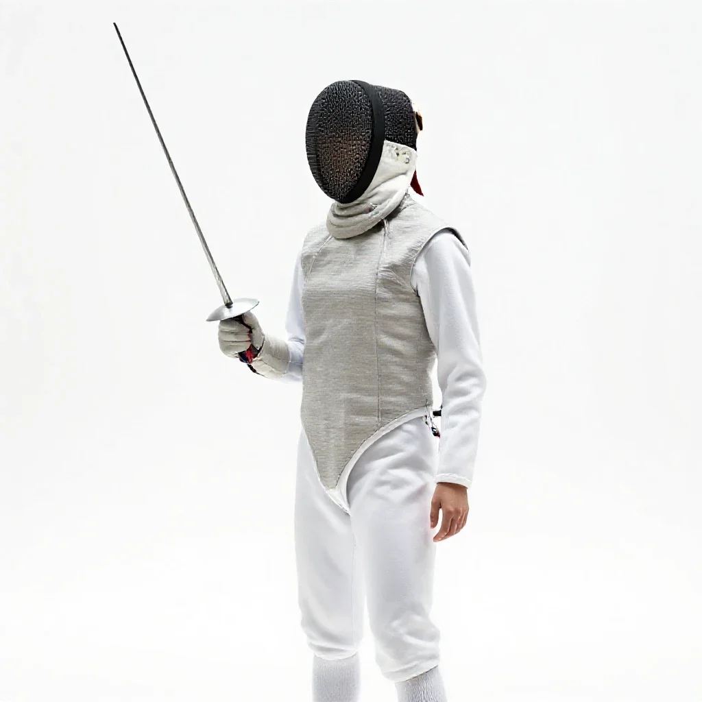 Fencing sword isolated on a white background