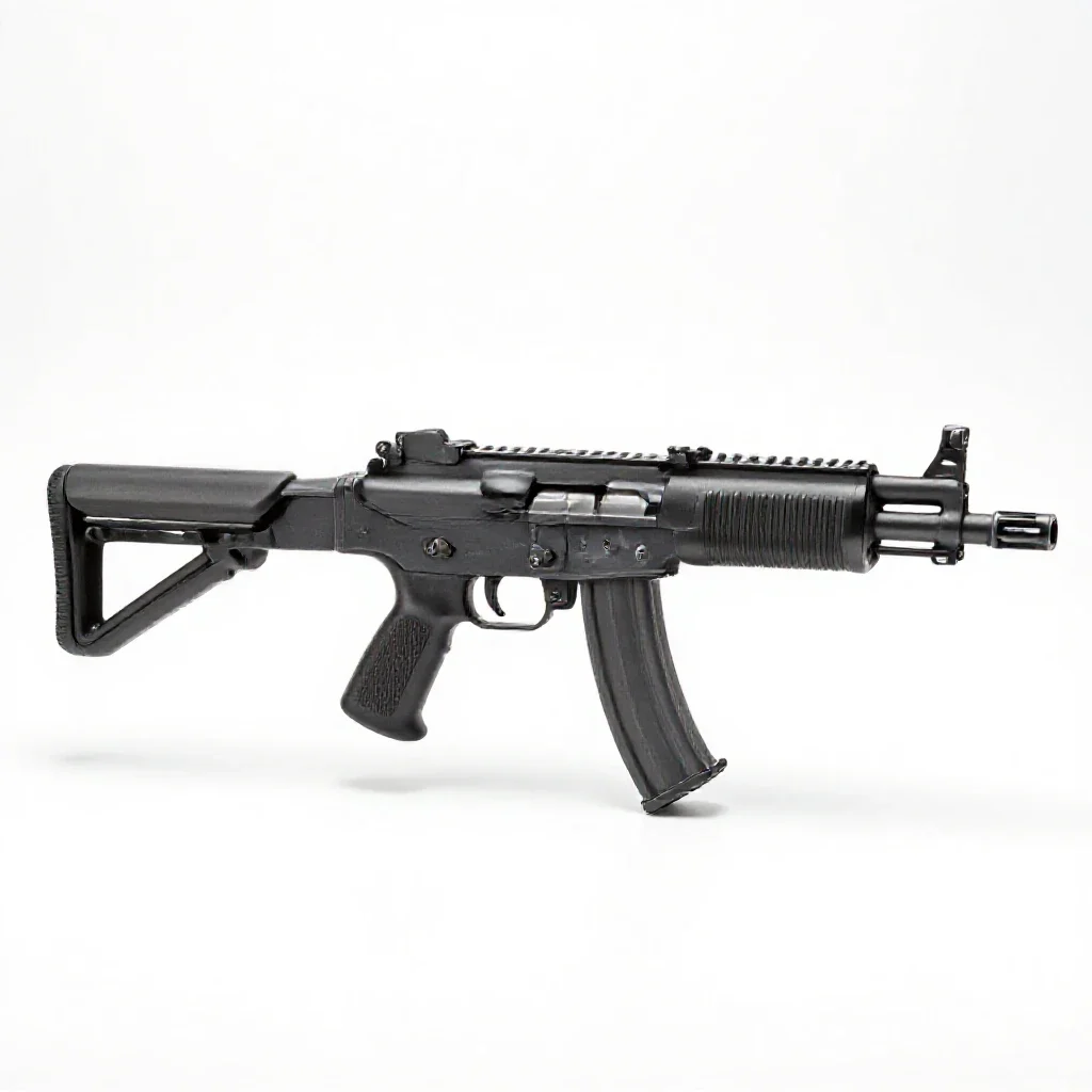 Light machine gun isolated on a white background