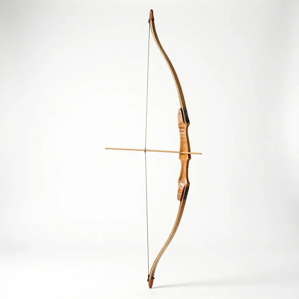 Longbow isolated on a white background