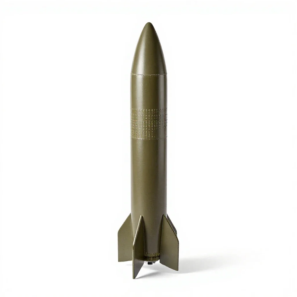 Missile isolated on a white background