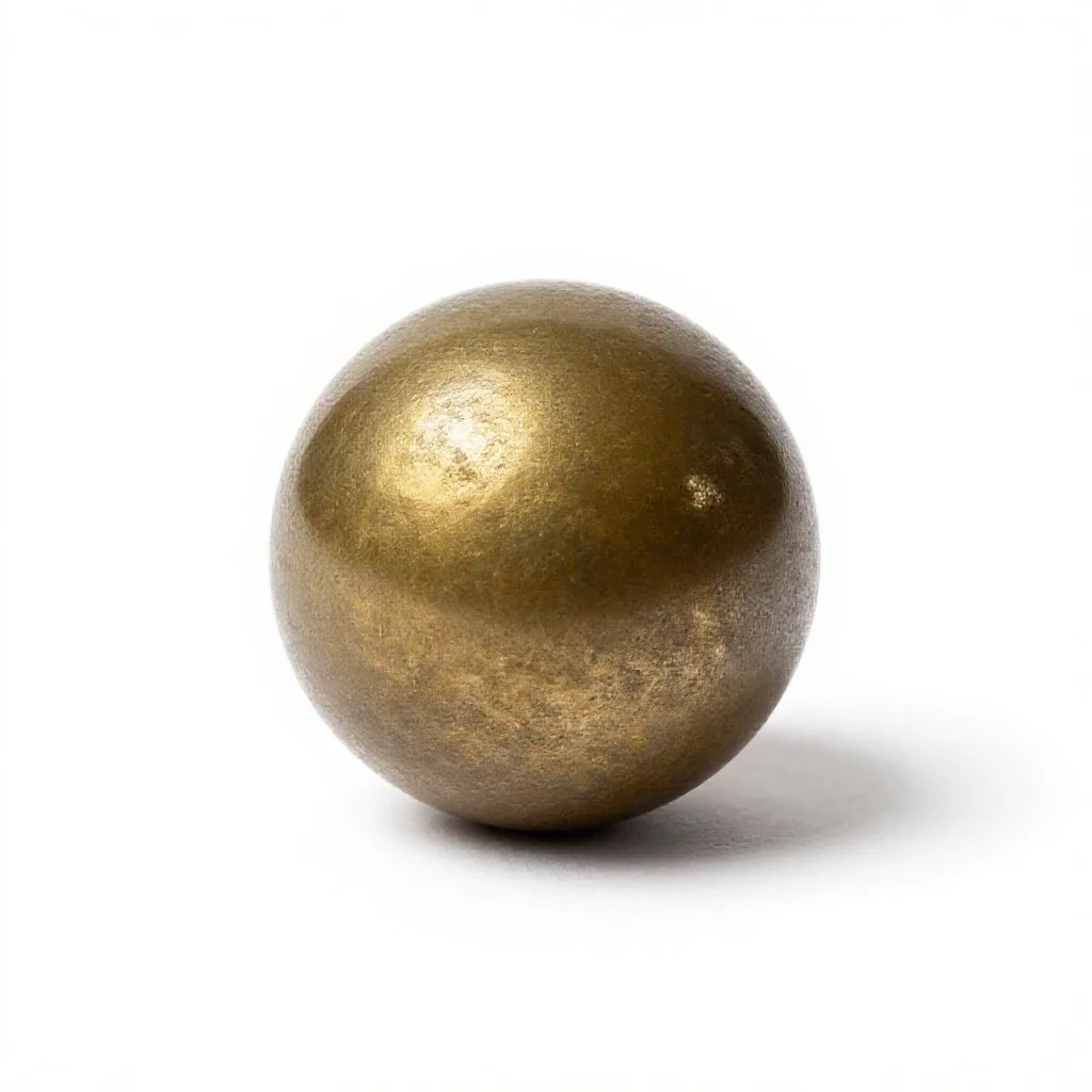 Musket ball isolated on a white background