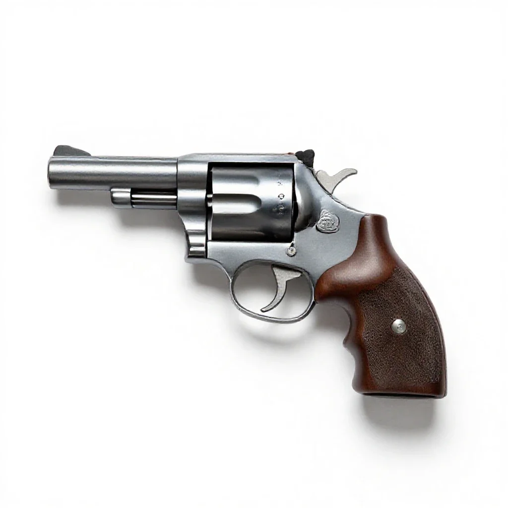 Revolver isolated on a white background