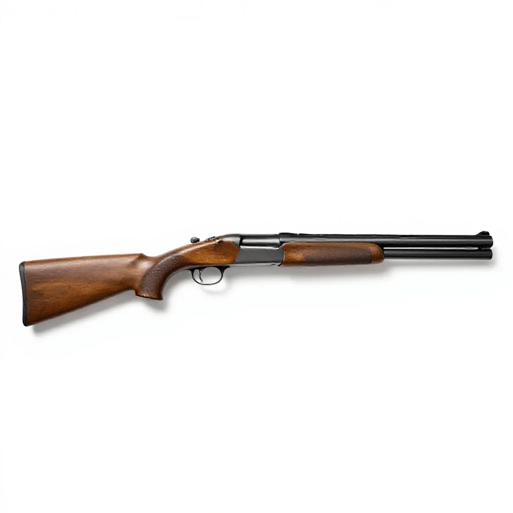 Sawed-off shotgun isolated on a white background