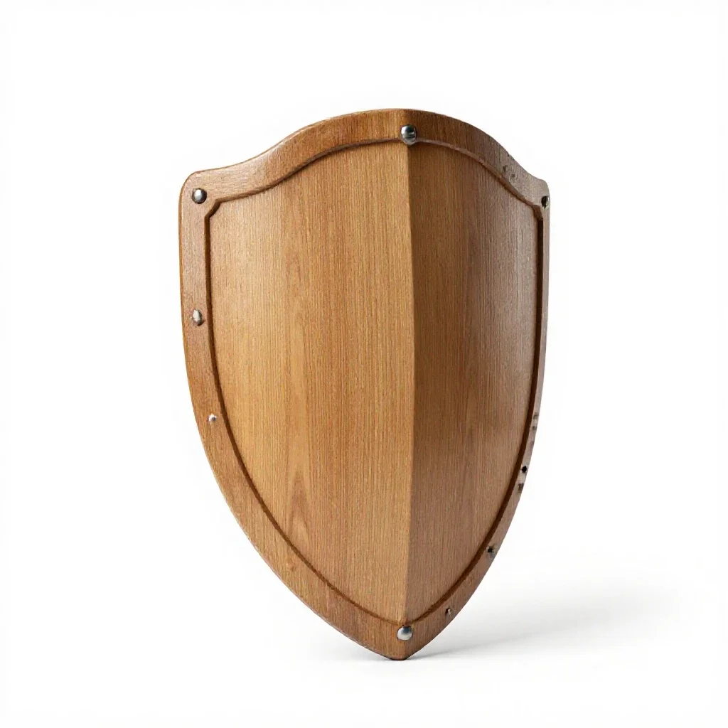 Shield isolated on a white background