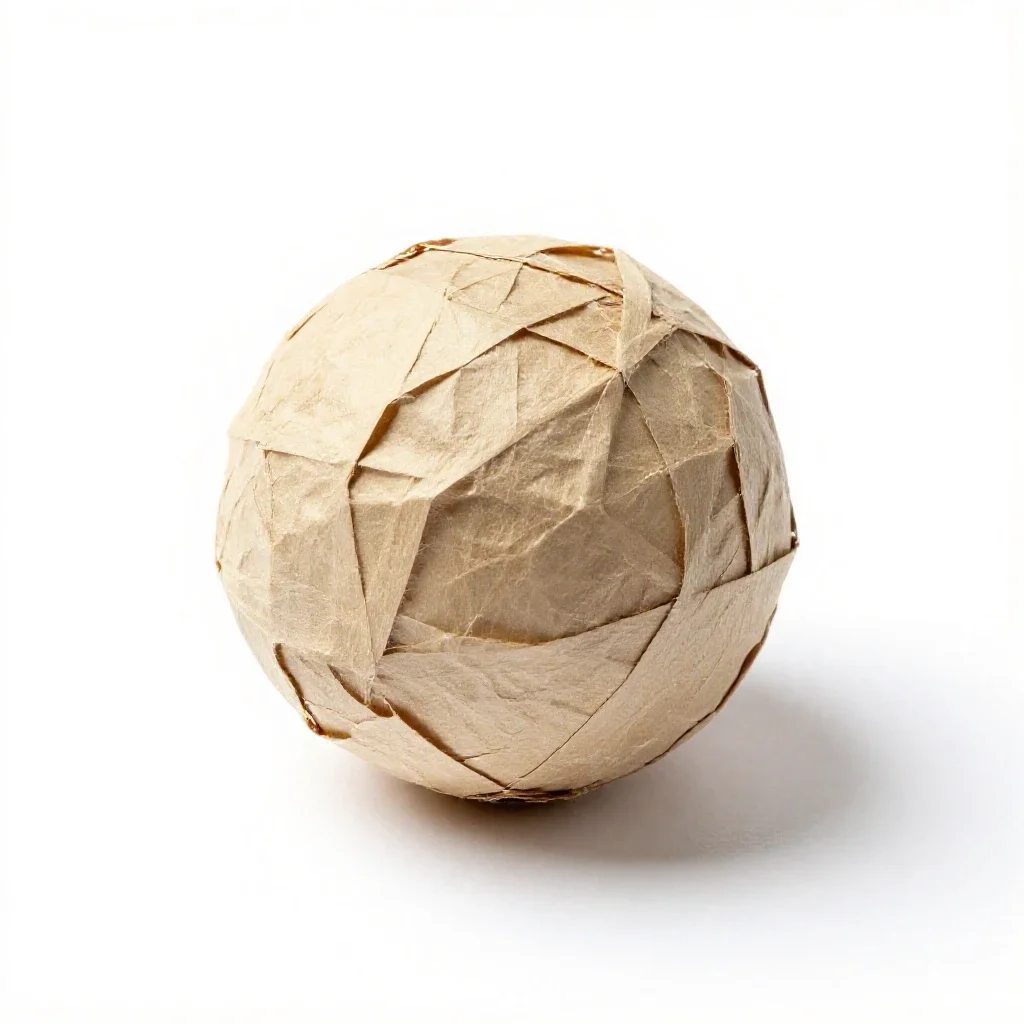Spitball isolated on a white background